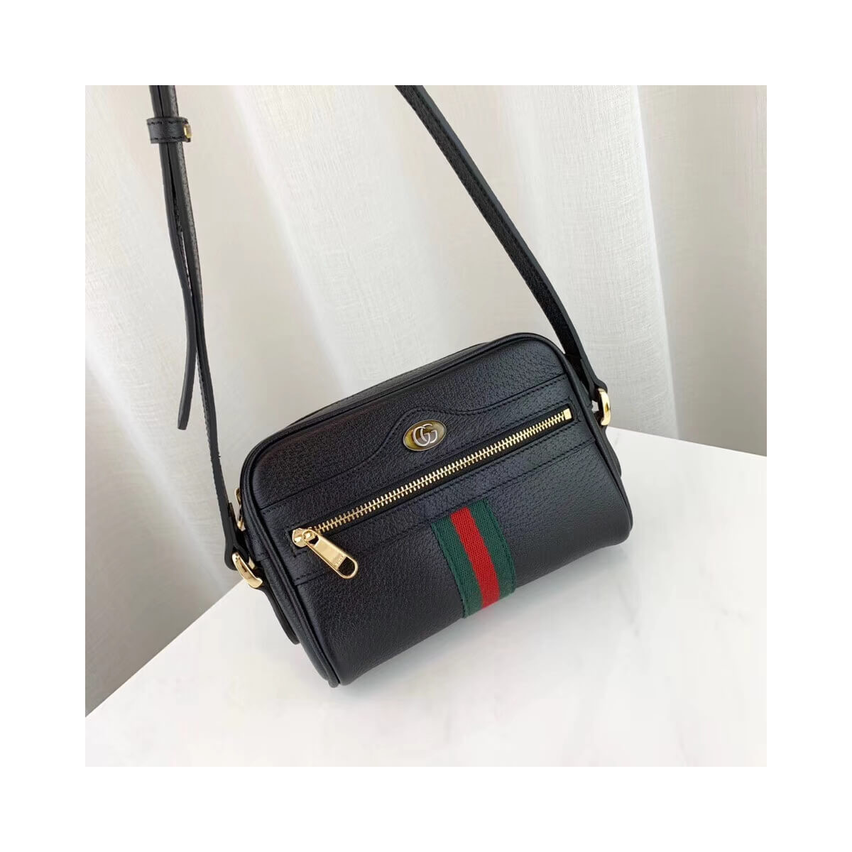 Gucci Ophidia Leather Mini Bag 517350