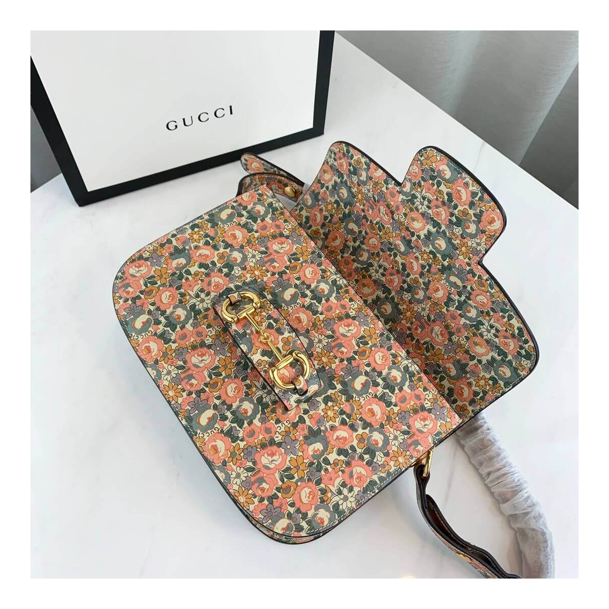 Gucci Horsebit 1955 Liberty London Bag 602204