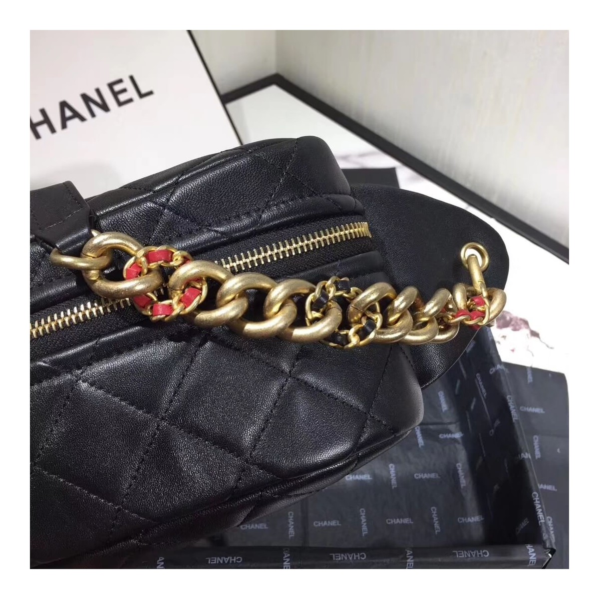 Chanel Lambskin Waist Bag AS0940