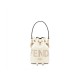 Fendi Mon Tresor Mini Logo-Print Leather Bucket Bag 8BS010