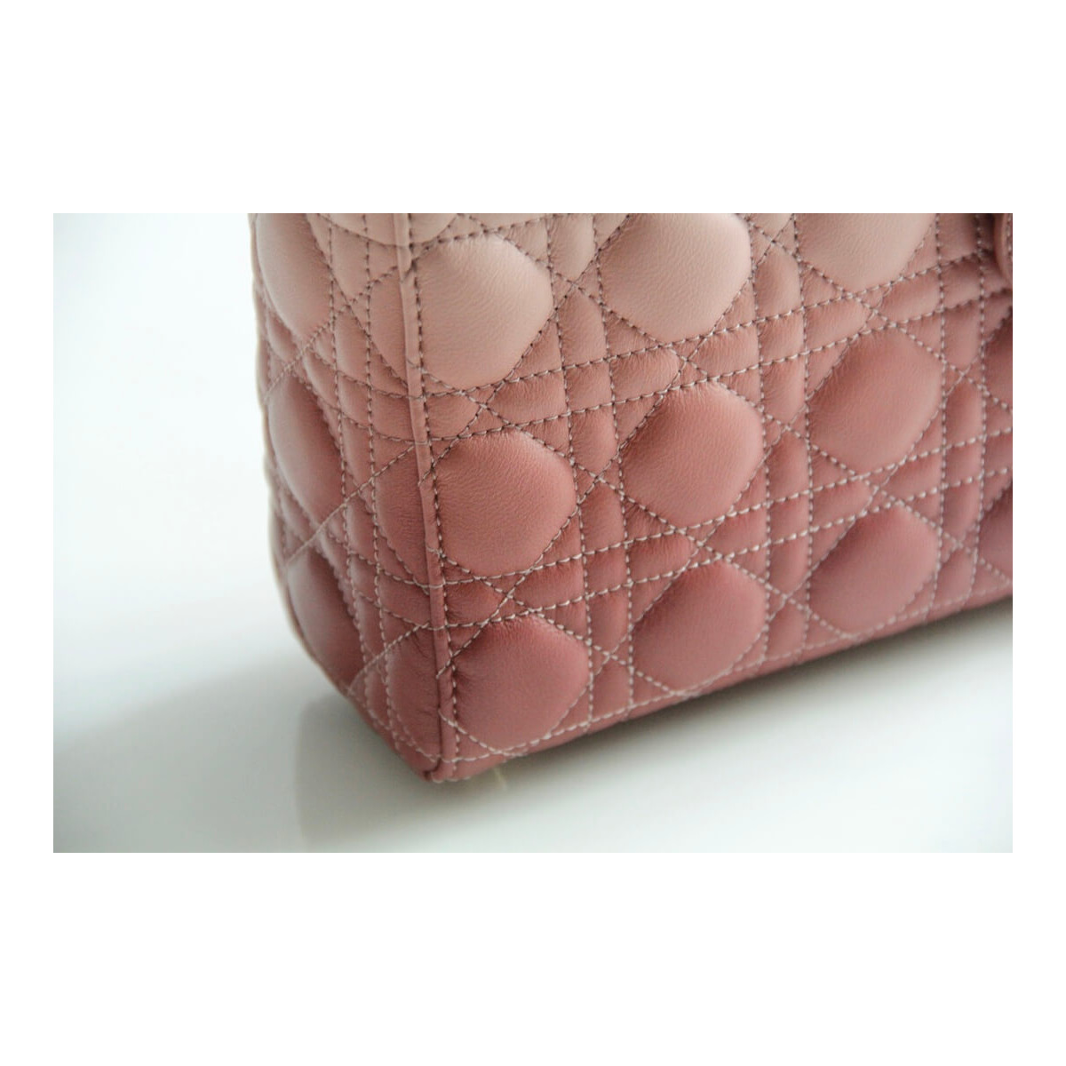 Lady Dior My ABCDior Bag in Pink Gradient Cannage Lambskin M0538