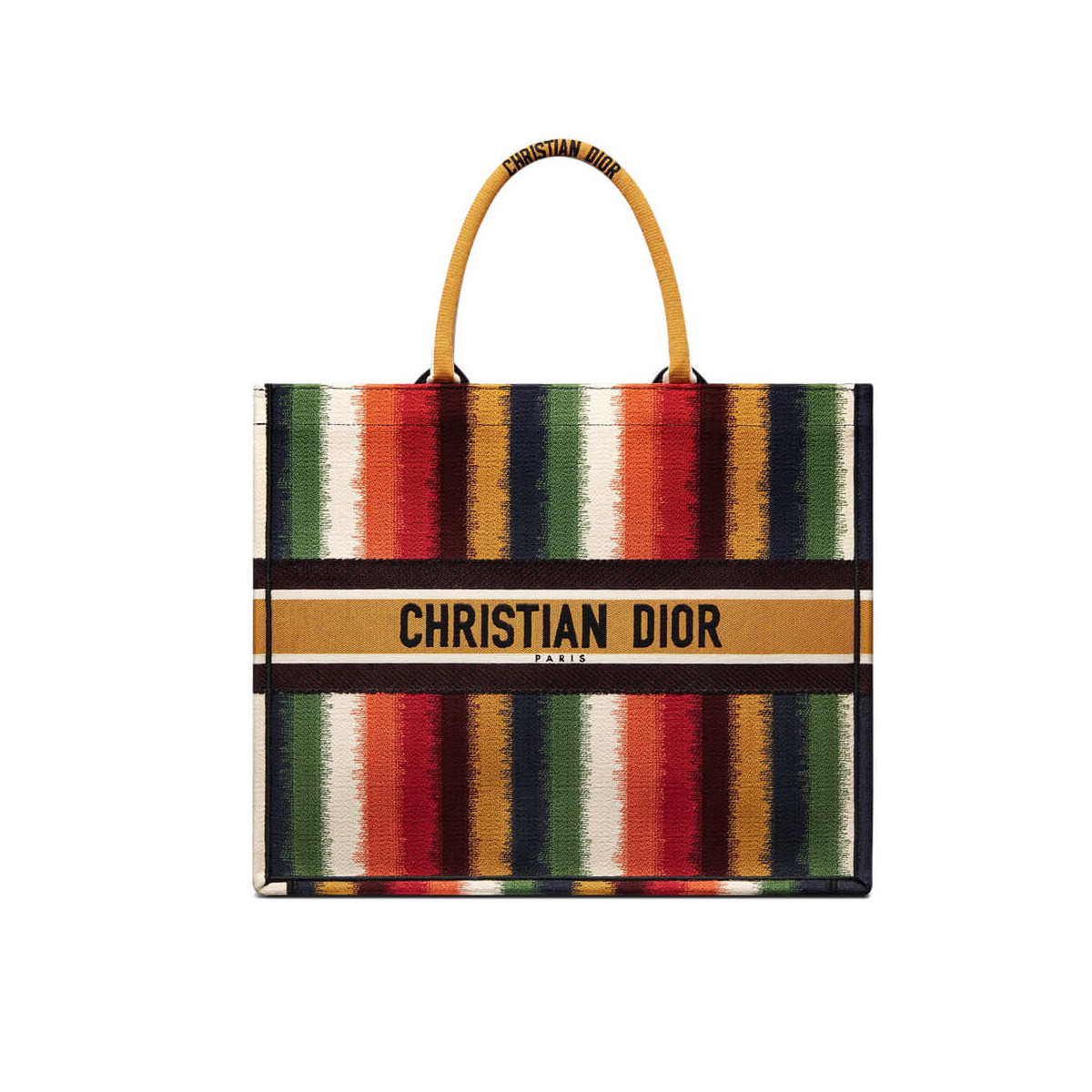 Dior Book Tote Multicolor D-Stripes Embroidery M1286