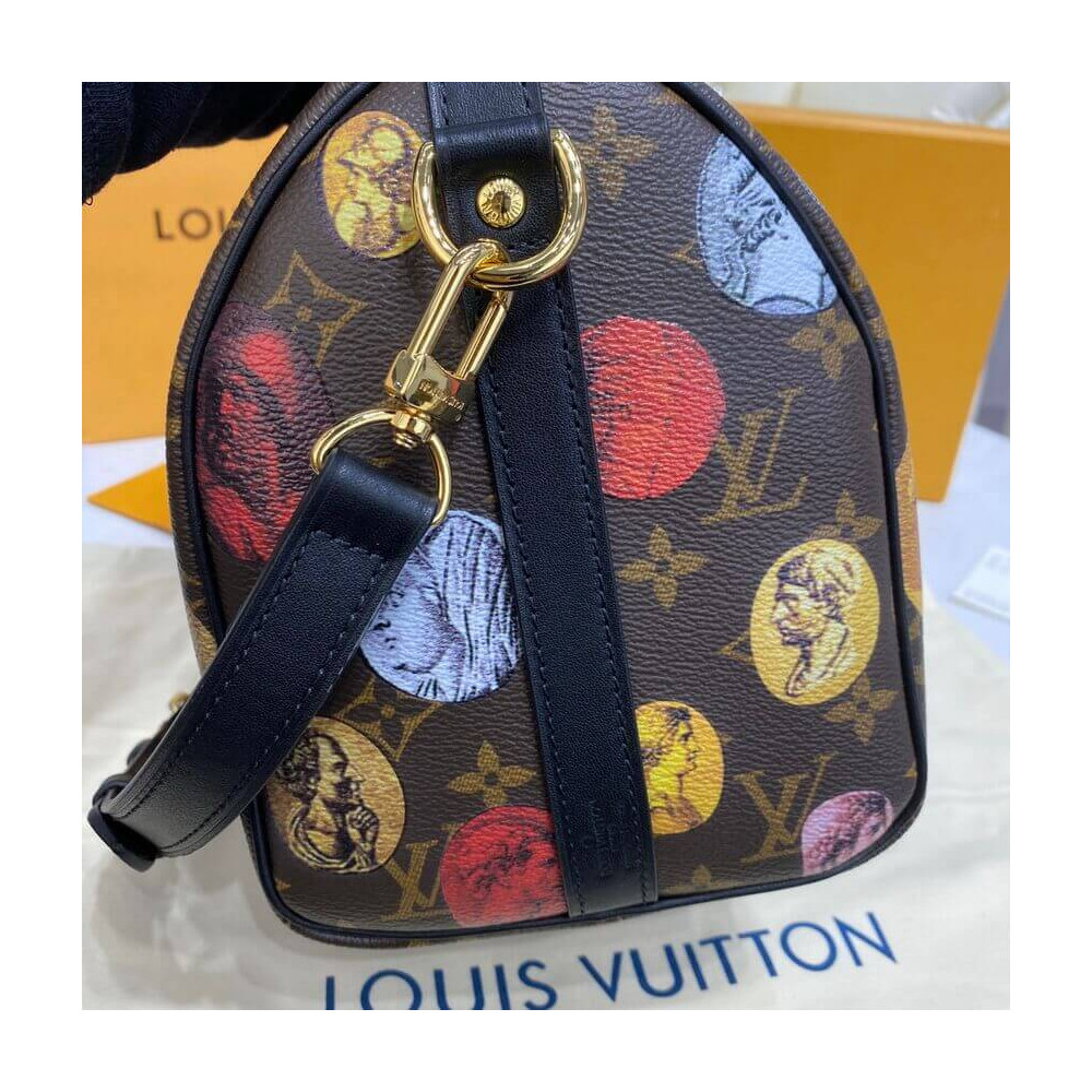 Louis Vuitton Monogram Cameo Printed Speedy Bandouliere 25 M45910