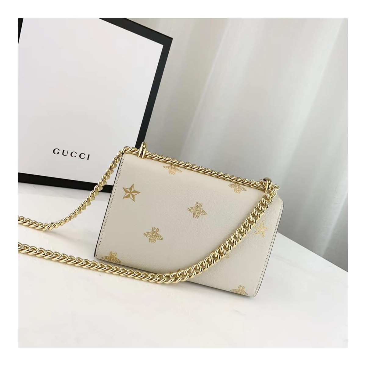 Gucci Padlock Bee Star Small Shoulder Bag 432182