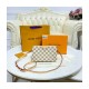 Louis Vuitton Damier Azur Double Zip Pochette N60460