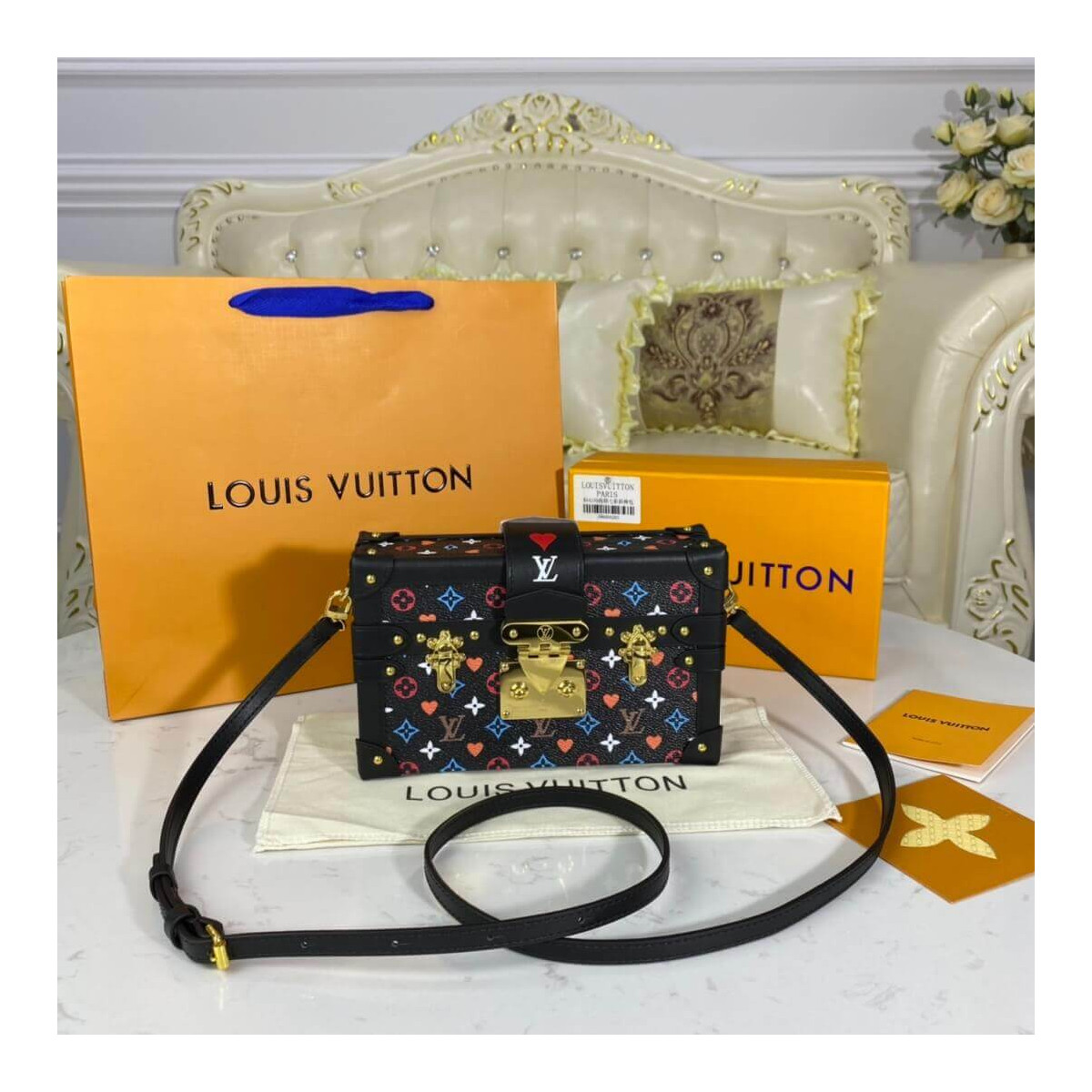 Louis Vuitton Monogram Multicolor Petite Malle M44199