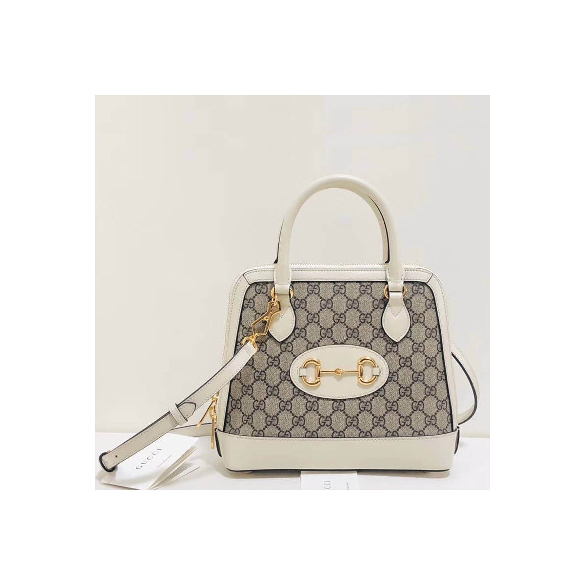 Gucci 1955 Horsebit GG Supreme Small Top Handle Bag 621220