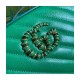 Gucci GG Marmont Small Shoulder Bag 447632 Green and Emerald Leather