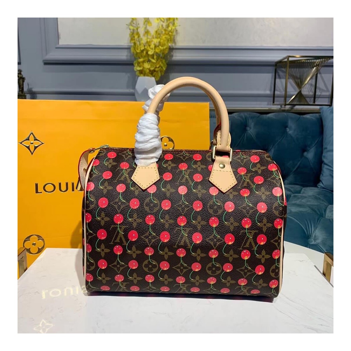 Louis Vuitton Monogram Cerises Speedy 25 M41108