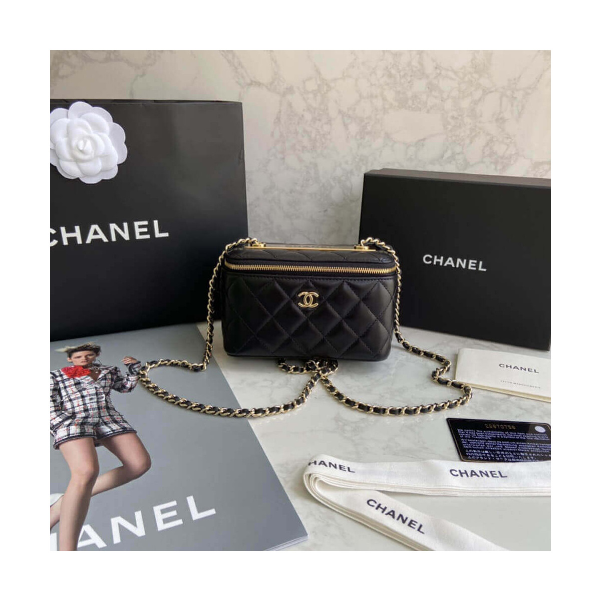 Chanel Mini Vanity Case With Chain AP1472