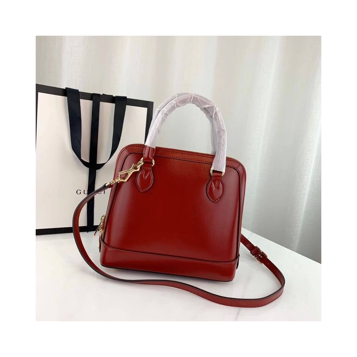 Gucci 1955 Horsebit Leather Small Top Handle Bag 621220