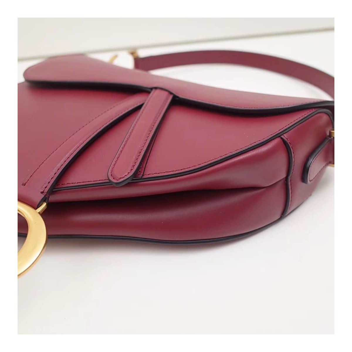 Christian Dior Smooth Calfskin Saddle Bag M0446