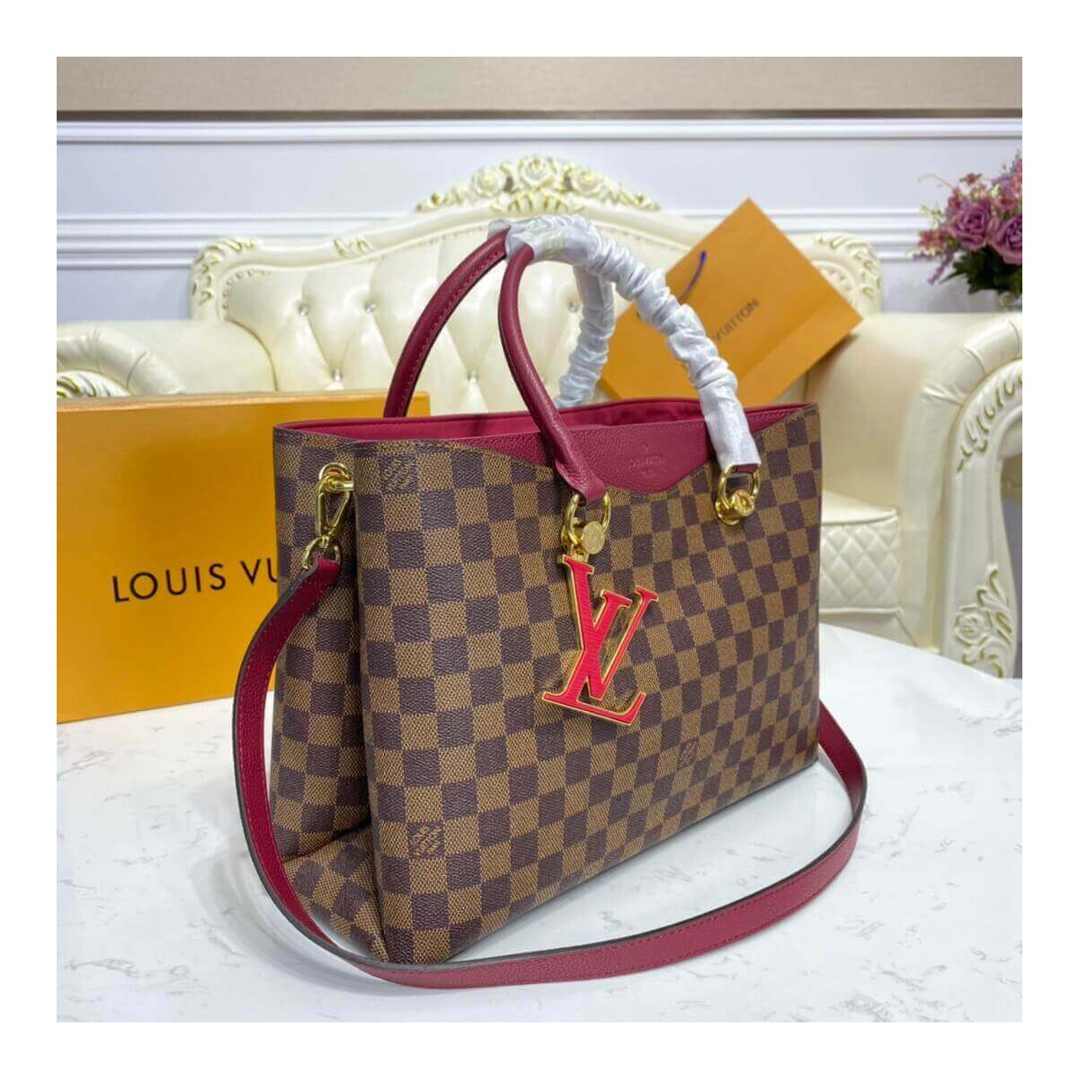 Louis Vuitton Damier Ebene Canvas LV Riverside N40052