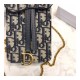 Christian Dior Oblique Saddle Chain For Phone M019