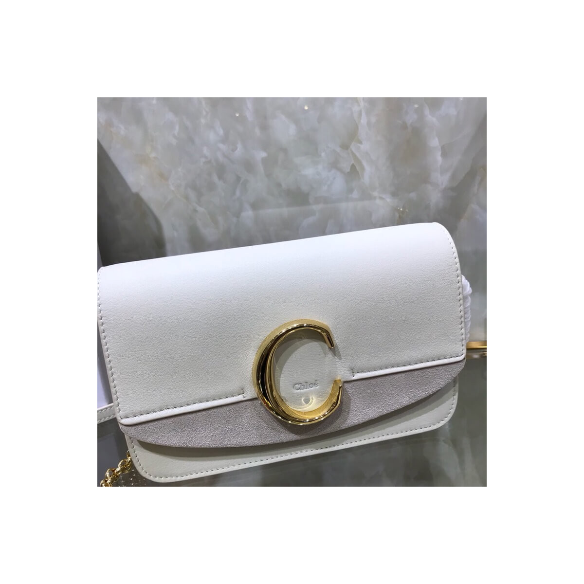 Chloe C Clutch With Chain S1159