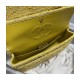 Chanel  Classic Flap Bag in Yellow Tweed 1112