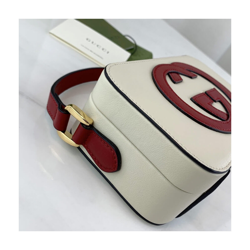 Gucci Interlocking G Mini Bag in White Leather 658230