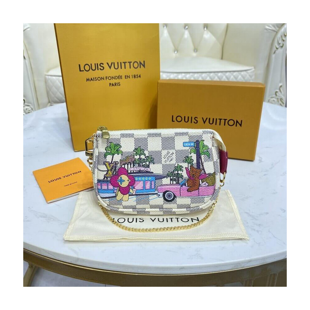 Louis Vuitton Damier Azur Mini Pochette Accessoires N60487