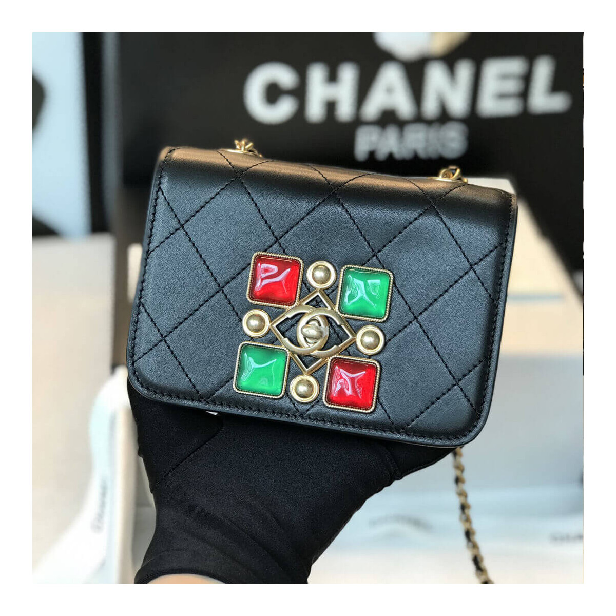 Chanel Mini Flap Evening Bag B01961