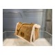 Christian Dior 30 Montaigne Bag in Camel-Colored Shearling M9203