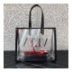 Valentino Garavani Grande Plage Small PVC &amp; Leather Tote Bag 9006