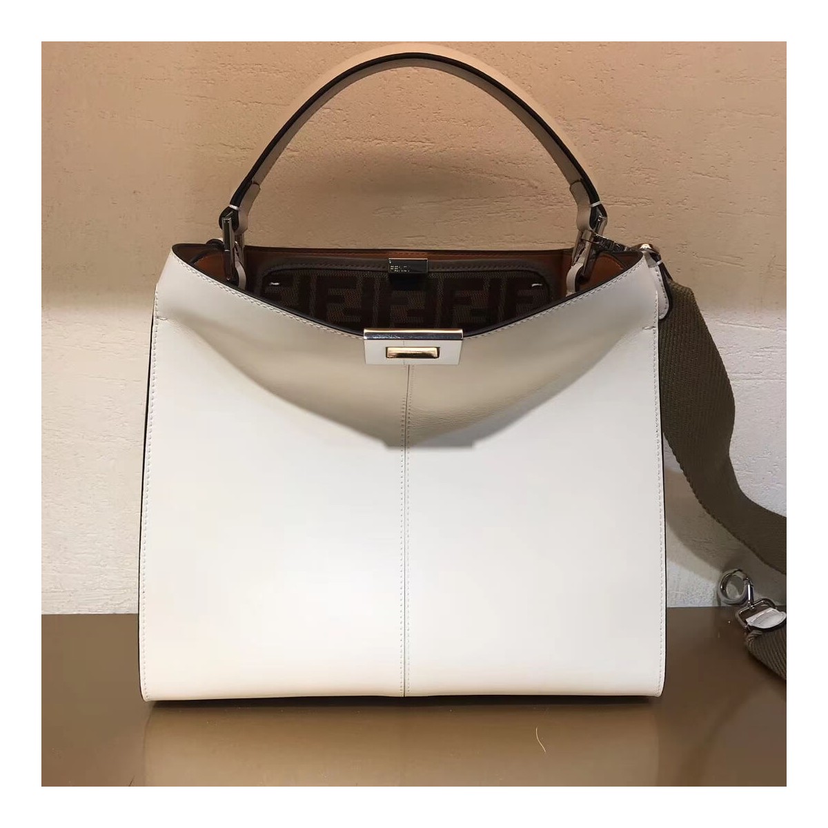 Fendi Peekaboo X-Lite Medium Calfskin Bag 8BN310