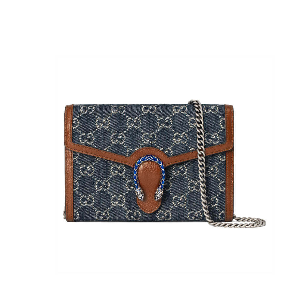 Gucci Denim Dionysus Mini Chain Bag 401231