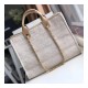 Chanel Deauville Tote 38cm Canvas Bag A66941 Cream / Beige