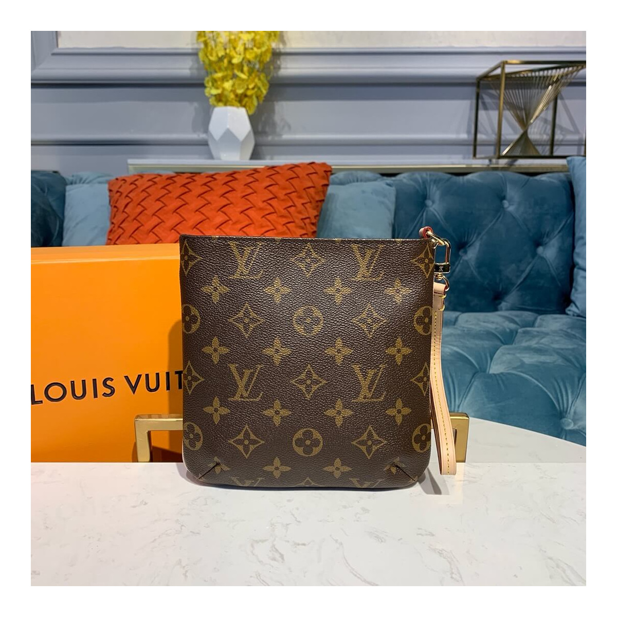 Louis Vuitton Monogram Partition Clutch Bag M51901