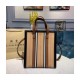 Burberry Logo and Stripe E-canvas Portrait Tote Bag 80224761