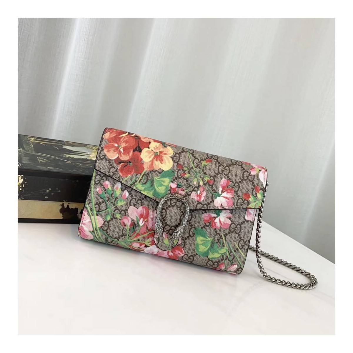 Gucci Dionysus Blooms Print Mini Chain Bag 401231