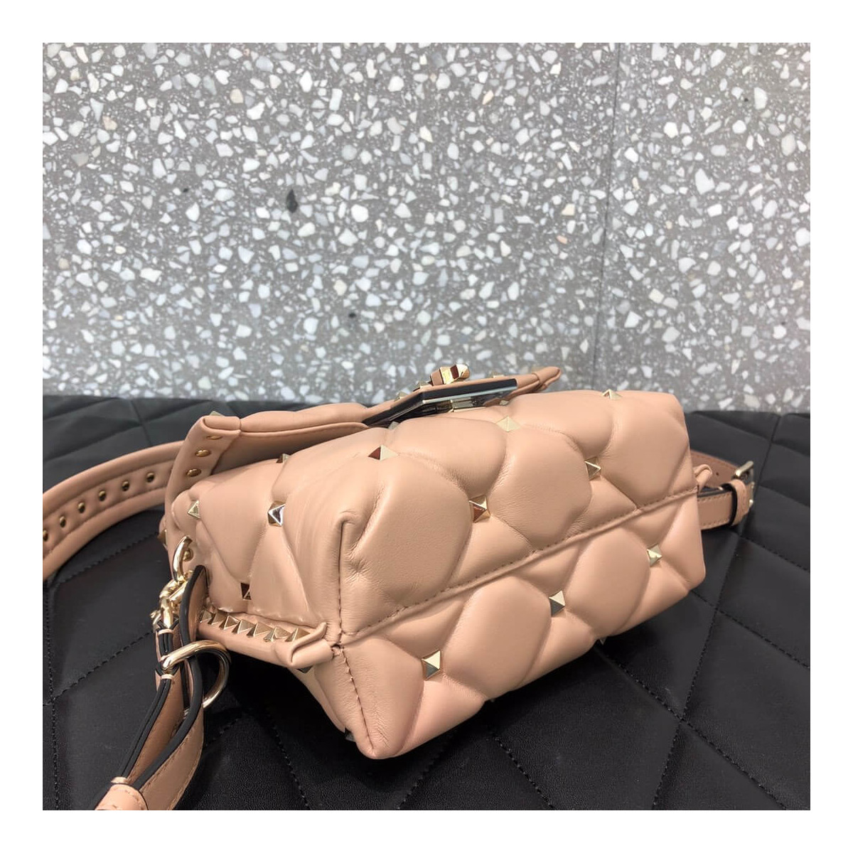 Valentino Garavani Candystud Mini Leather Shoulder Bag 0220