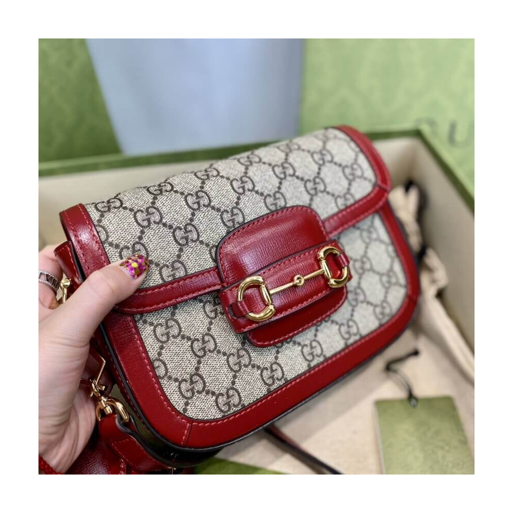 Gucci Horsebit 1955 Mini Bag in GG Supreme 658574