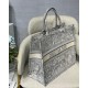 Christian Dior Book Tote Grey Toile De Jouy Bag M1286