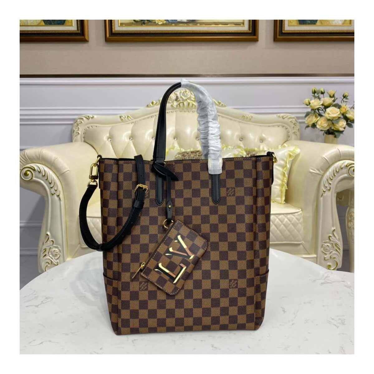 Louis Vuitton Damier Belmont MM N60293 N60294