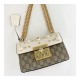 Gucci Padlock Studded GG Supreme Shoulder Bag 432182