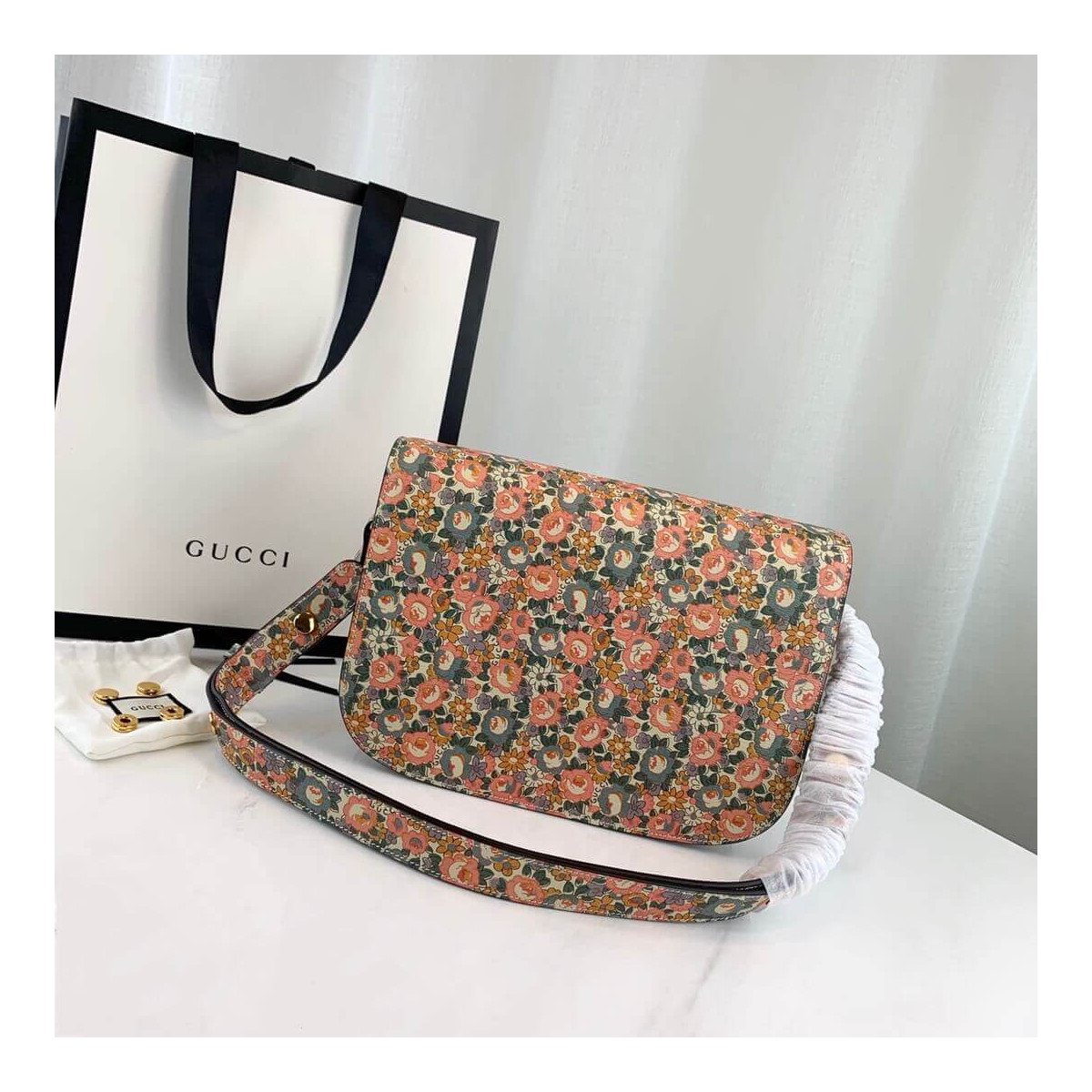 Gucci Horsebit 1955 Liberty London Bag 602204