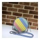 Gucci GG Marmont Mini Round Shoulder Bag In Pastel And Rainbow 550154