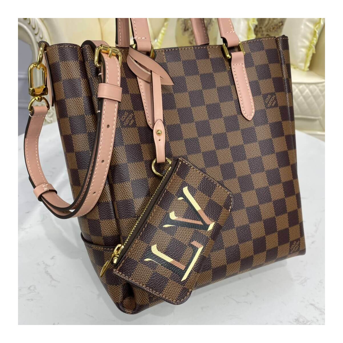 Louis Vuitton Damier Belmont PM N60297 N60348