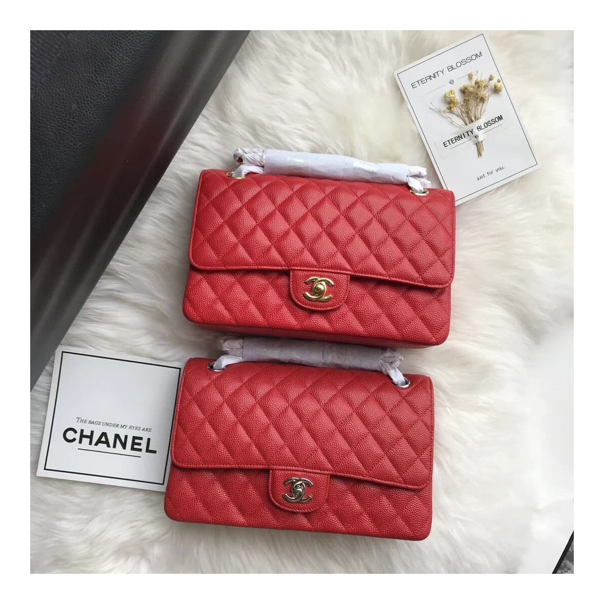 Chanel Caviar Calfskin Classic Flap Bag A01112