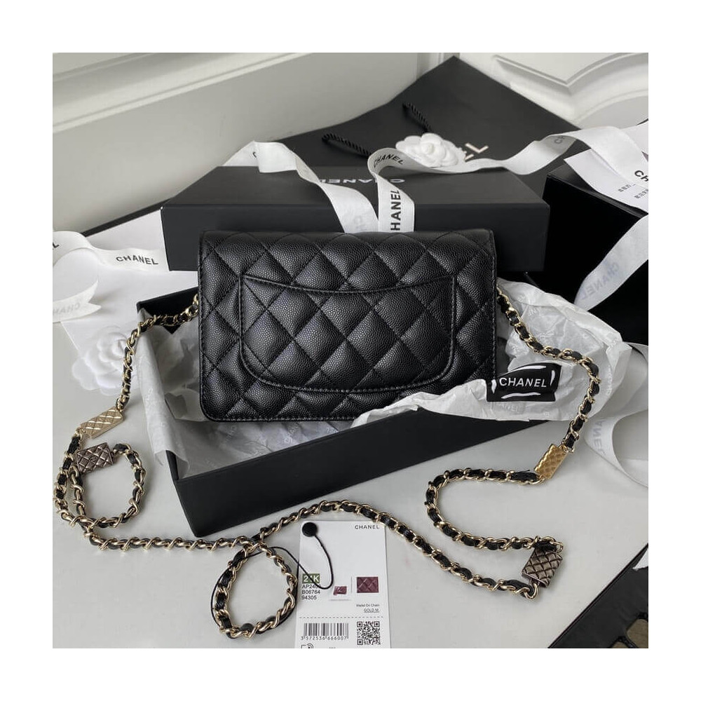 Chanel Caviar Calfskin WOC Wallet On Chain AP2400