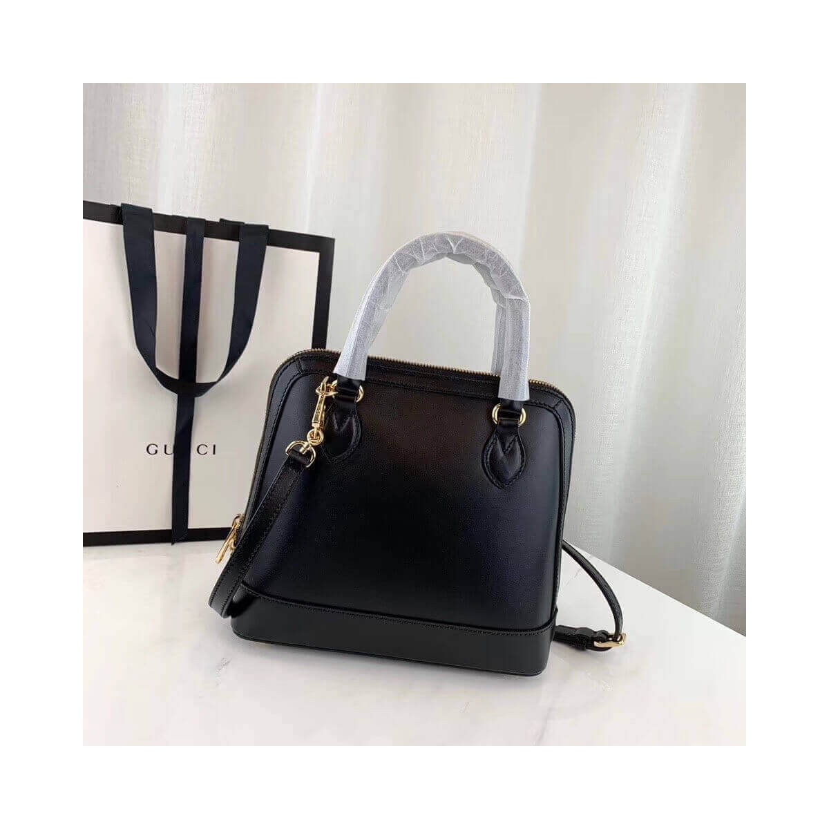 Gucci 1955 Horsebit Leather Small Top Handle Bag 621220