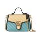 Gucci GG Marmont Mini Bag 583571 Butter and Pastel Blue Leather