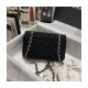 Chanel 20cm Classic Flap Bag in Black Tweed 1116