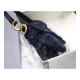 Dior Saddle Bag Blue Camouflage Embroidery M0446