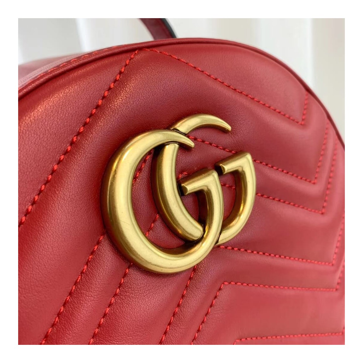 Gucci GG Marmont Quilted Leather Backpack 476671