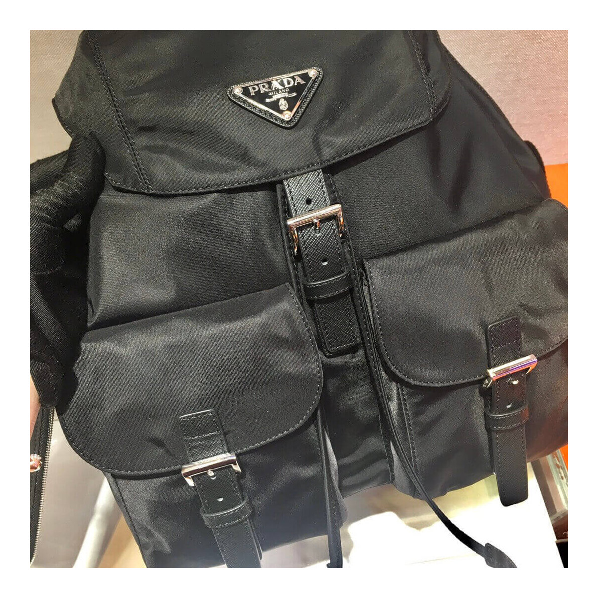 Prada Medium Nylon Backpack 1BZ811