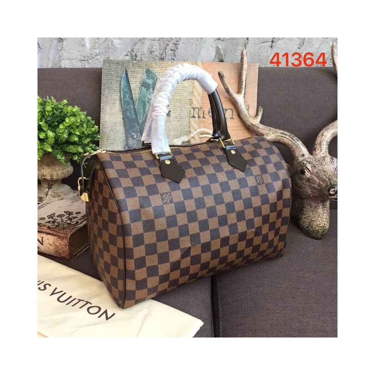 Louis Vuitton Damier Ebene Canvas Speedy 30 N41364