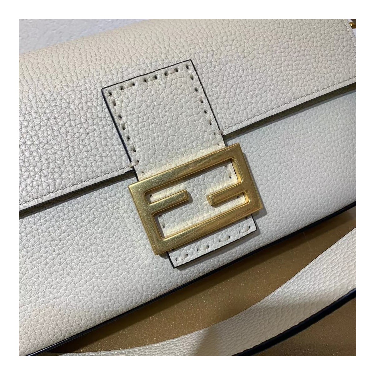 Fendi Grained Calfskin Baguette Bag 8BR600