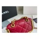 Chanel Small Lambskin Kiss-Lock Bag AS1885